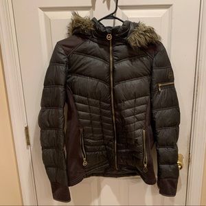 Michael Kors Olive Green Puffy Jacket M